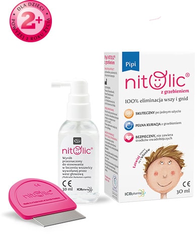 Pipi NITOLIC 30ml z grzebieniem